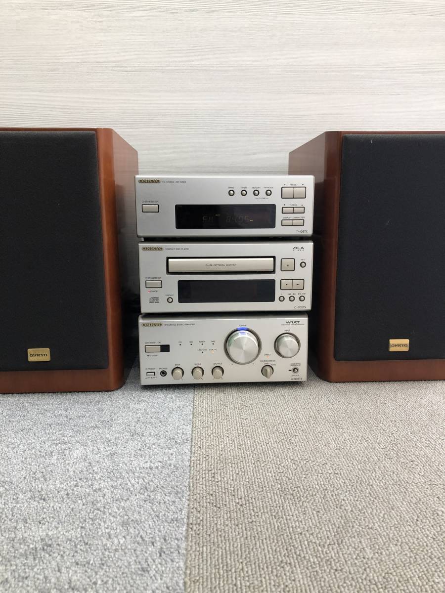 ONKYO T-405TX A-905TX C-705TX ⁄ MD-105TX ミニコンポセット J 0