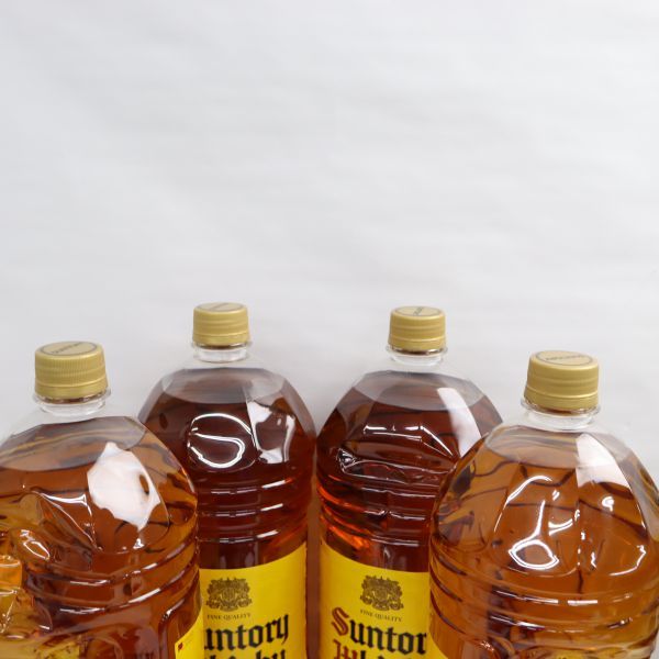 古酒 サントリー角4本 亀甲&グラスSET 未使用品 1円~【4本セット】SUNTORY（サントリー）角 40％ 4000ml ※ボトル凹み