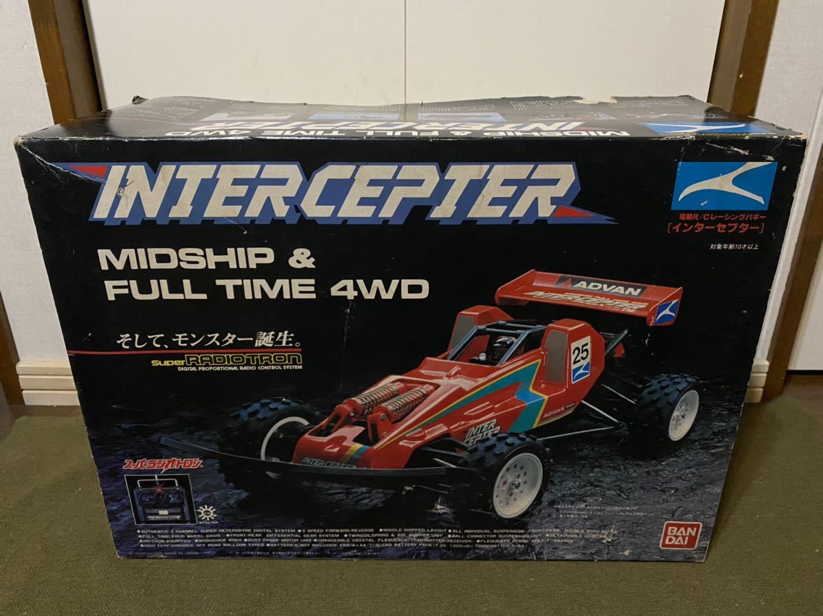 ラジコンジャンク RC】バンダイ インターセプター (ジャンク】 ラジコン 当時物 昭和