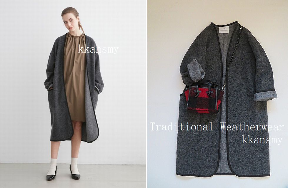  Traditional Weatherwearトラディショナルウェザーウェア NO COLLAR LONG CARDIGANノーカラーロングカーディガン(女性用)｜売買されたオークション情報、yahooの商品情報をアーカイブ公開 - オークファン 女性用