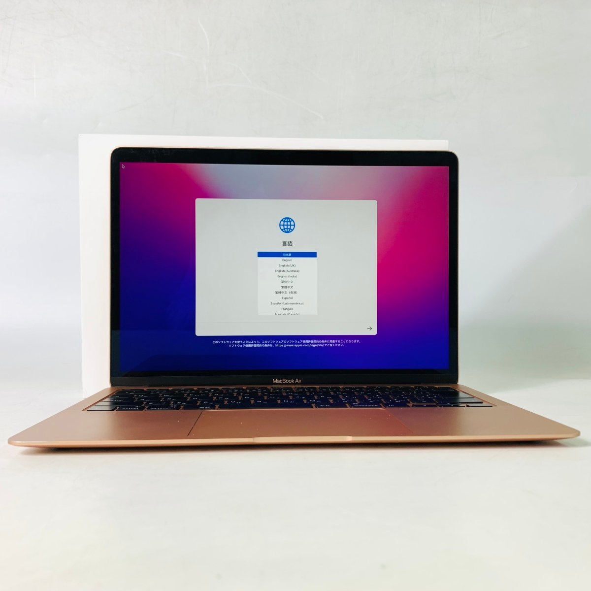 動作確認済み MacBook Air Retina 13インチ (Early 2020) Core i3 1.1 