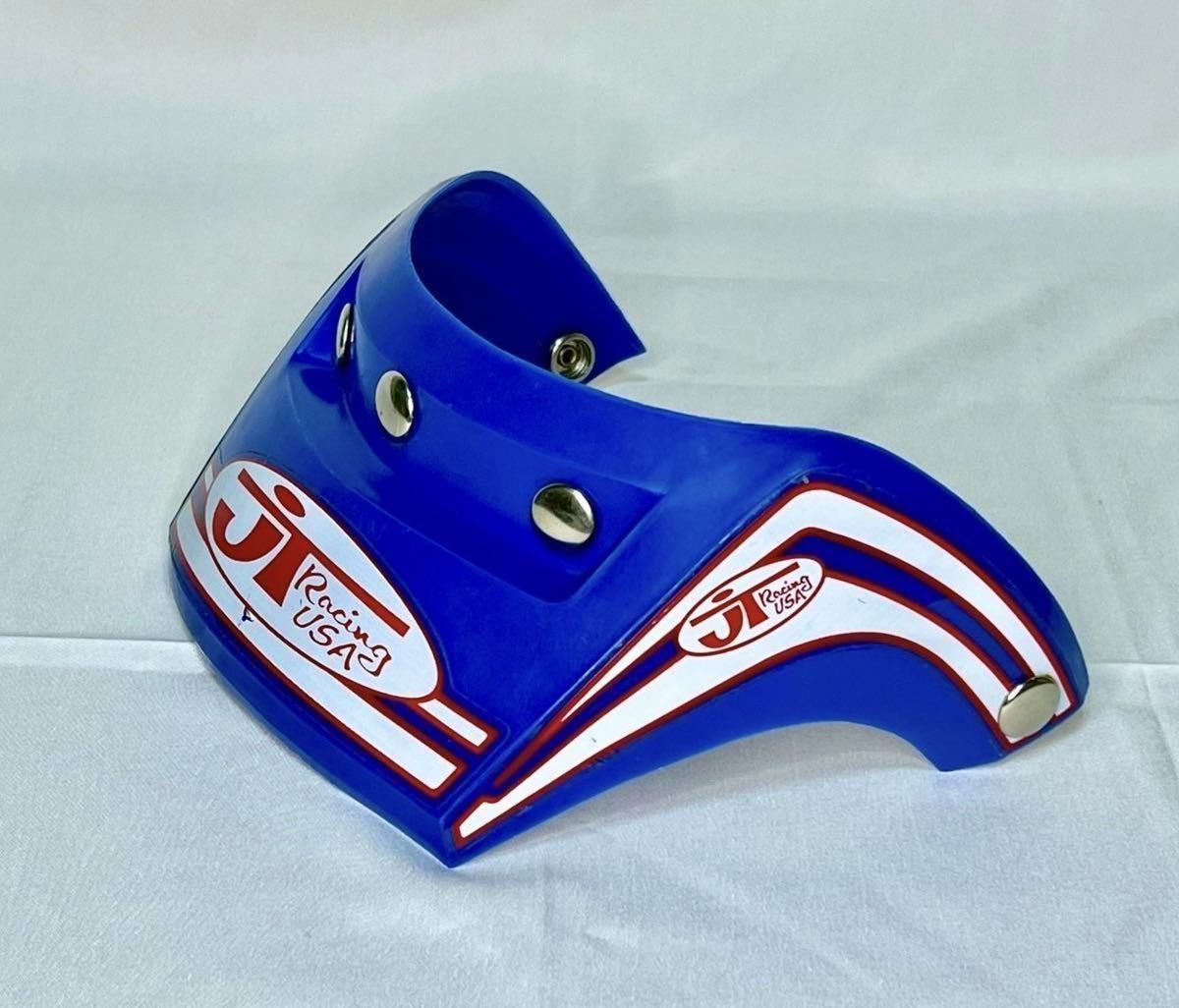 アライMXスピリッツカスタムJTシール付きバイザープラスチック品 青色 JT RACING visor JTバイザー BMX モトクロス ヘルメット バイザー Arai