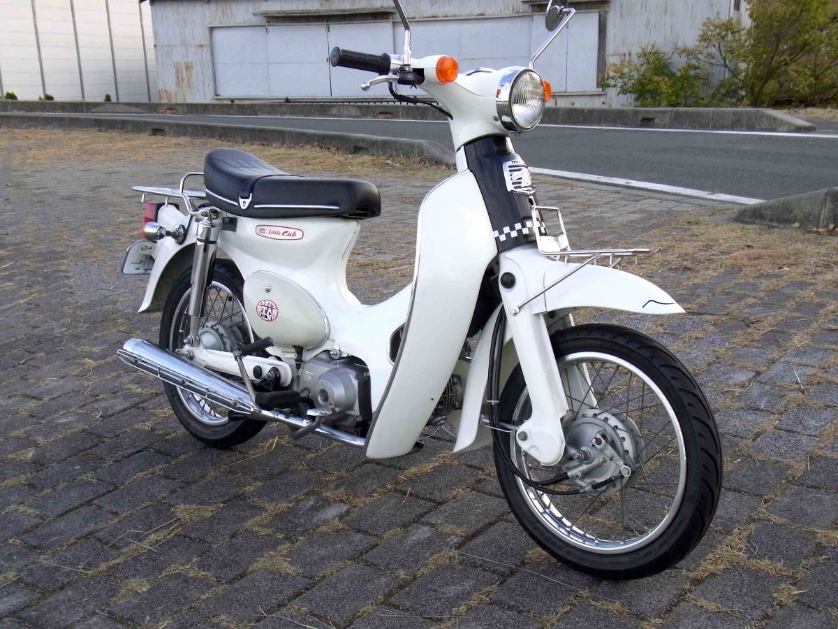 実動 リトルカブ 4速 セル付き キャブ車 C50 AA01 ホワイト ボアアップ 