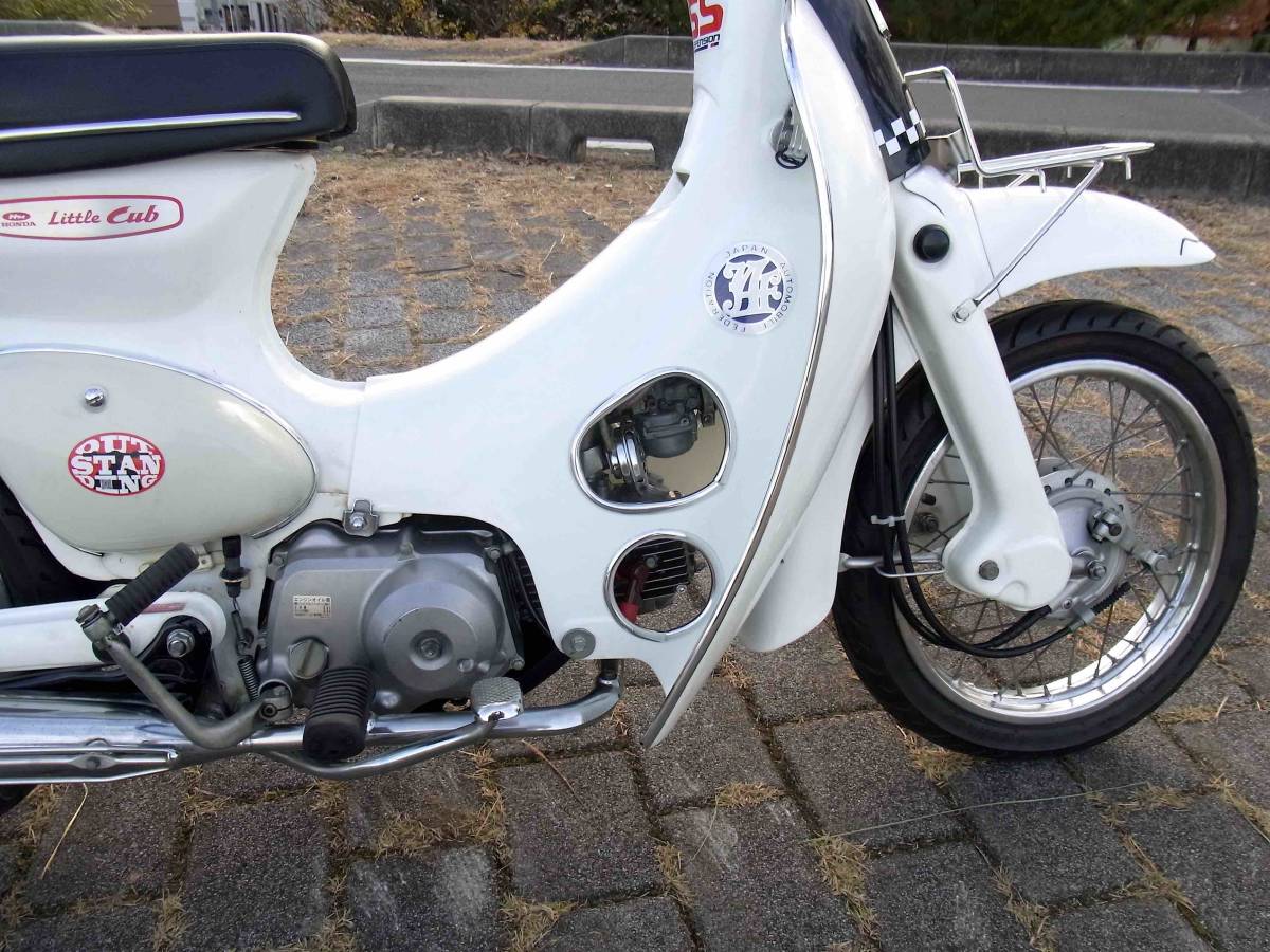 実動 リトルカブ 4速 セル付き キャブ車 C50 AA01 ホワイト ボアアップ 