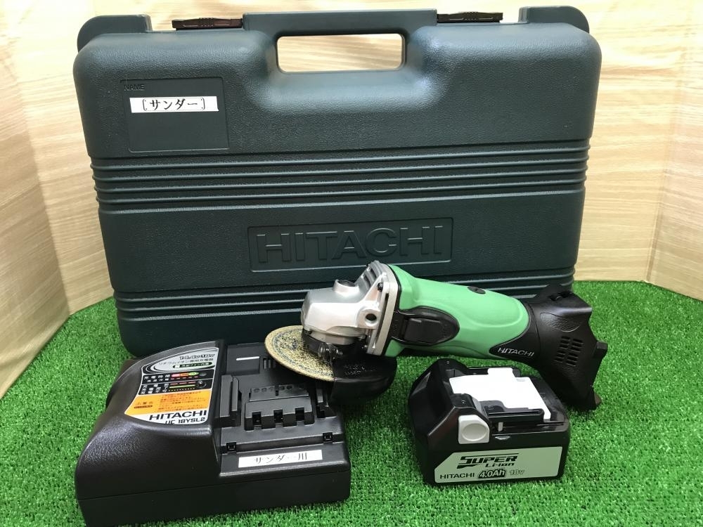 004★おすすめ商品★日立 100mmコードレスディスクグラインダ G18DSL バッテリー×1、充電器セット