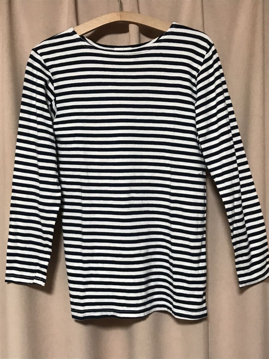 中古 ロシア海軍 ボーダー長袖Tシャツ Sサイズ 軍物実物 ミリタリー テルニャシュカ 送料無料