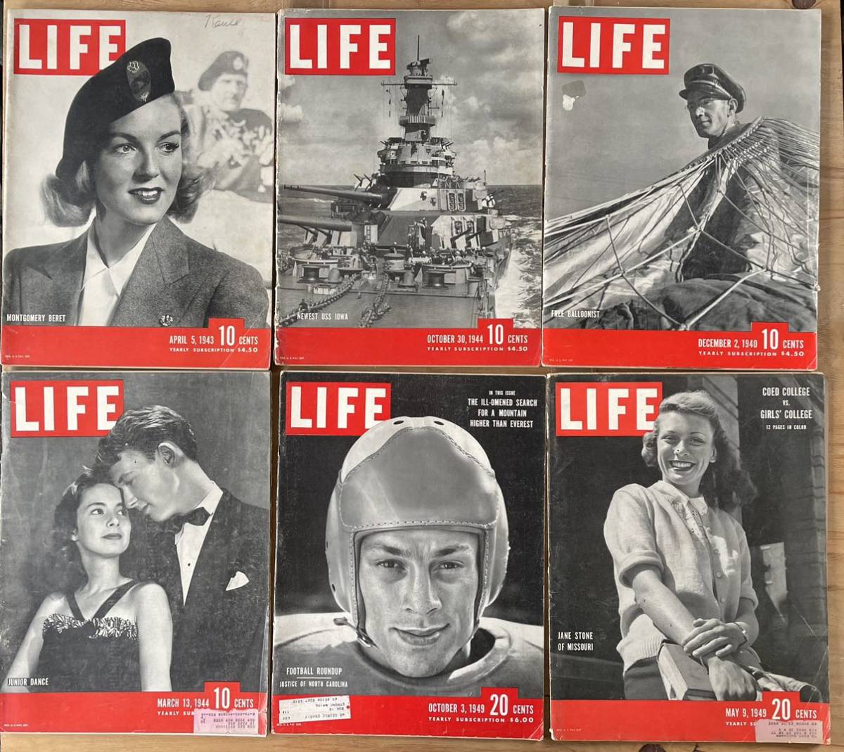 新作入荷，セール まとめて6冊セット 1940年代 Montgomery Beret ビンテージ雑誌広告＜LIFE ライフ誌＞ 広告/ポスター(外国語雑誌)｜売買されたオークション情報、yahooの商品情報をアーカイブ公開 - オークファン 外国語雑誌