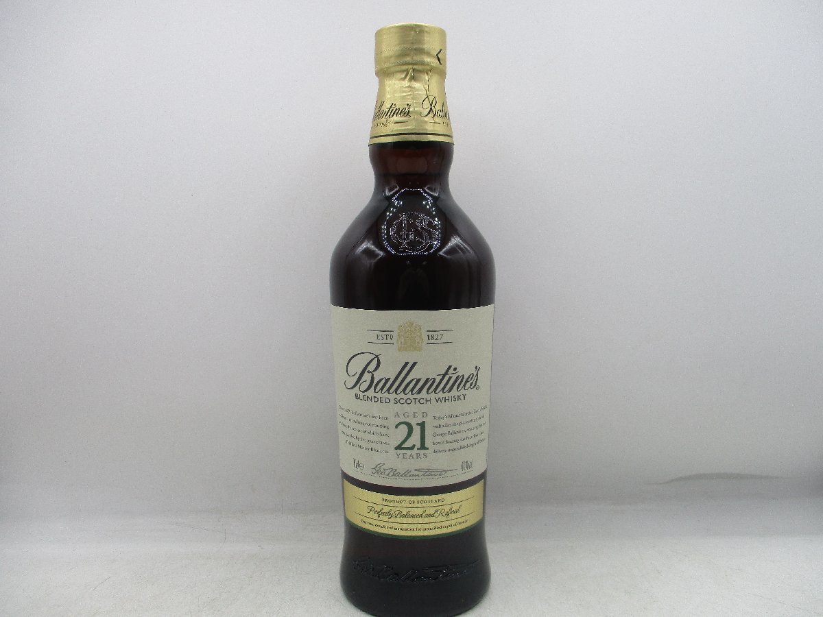 BALLANTINE'S 21年 バランタイン スコッチ ウイスキー 箱入 未開封 古