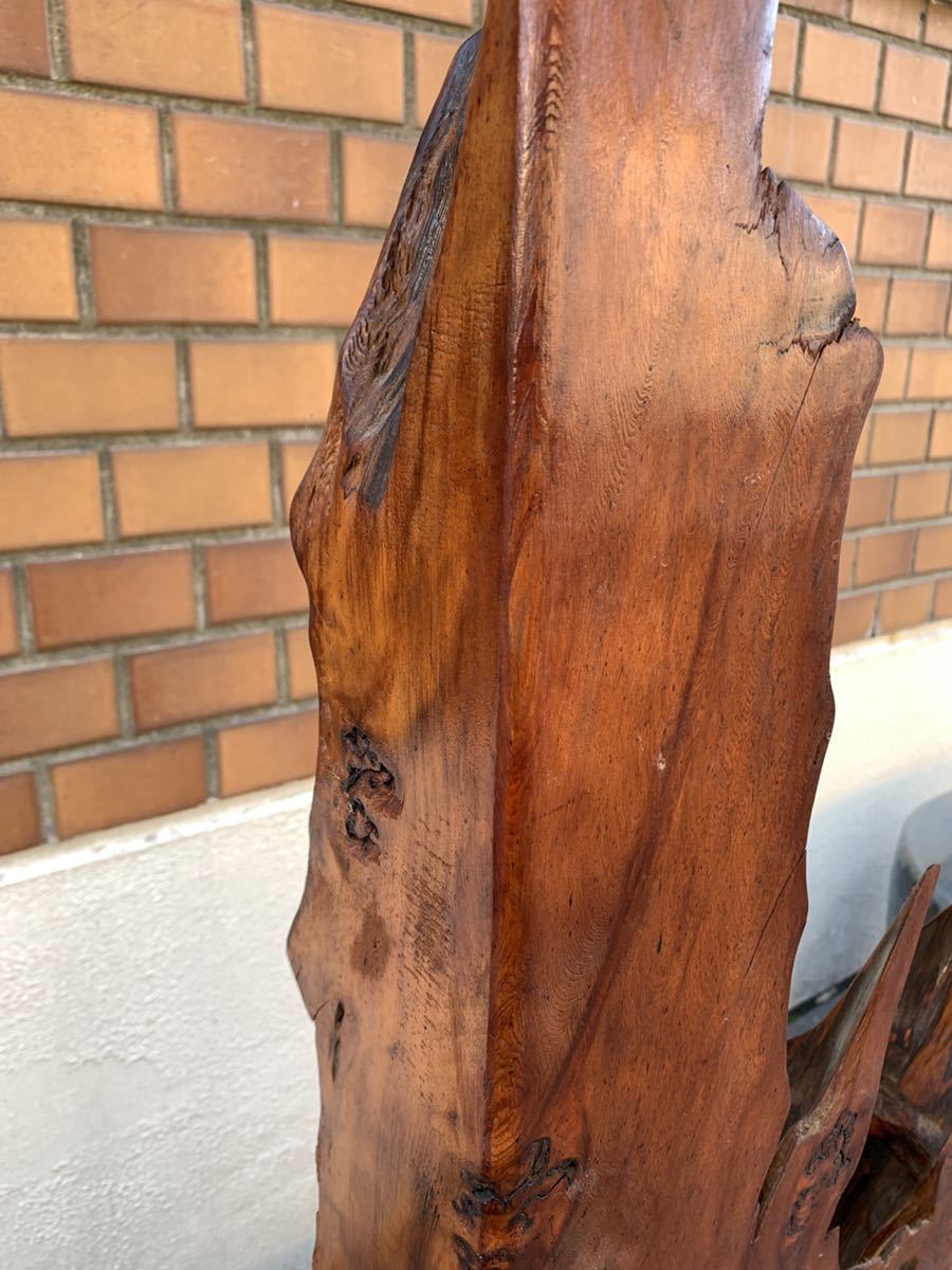 世界遺産 屋久杉 銘木 工芸品 インテリア家具 光明 虎杢 豪華 一枚板  