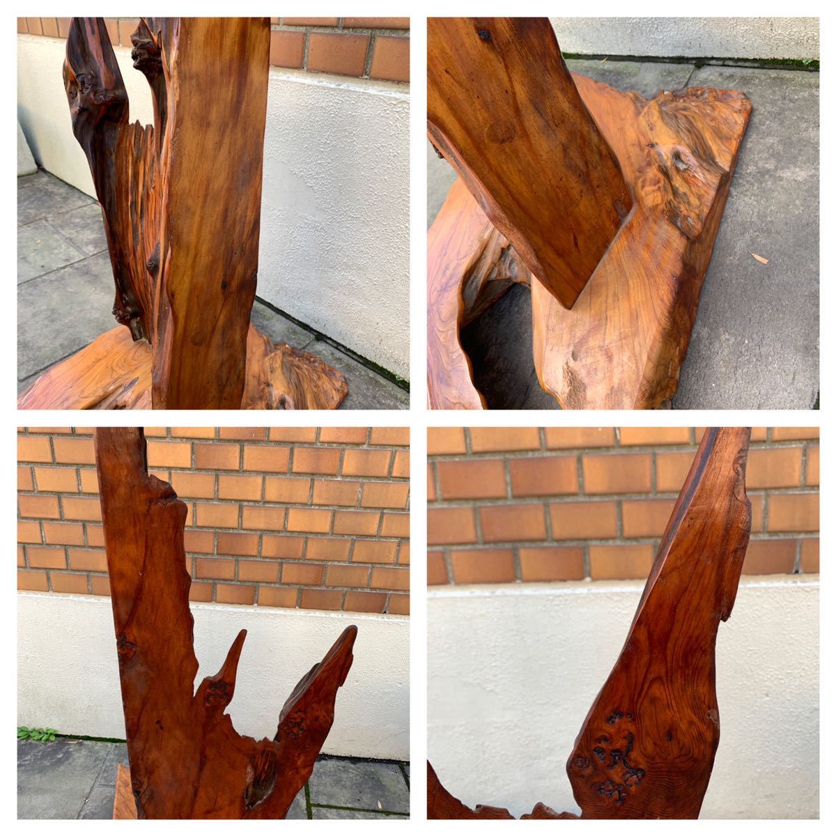 世界遺産 屋久杉 銘木 工芸品 インテリア家具 光明 虎杢 豪華 一枚板  