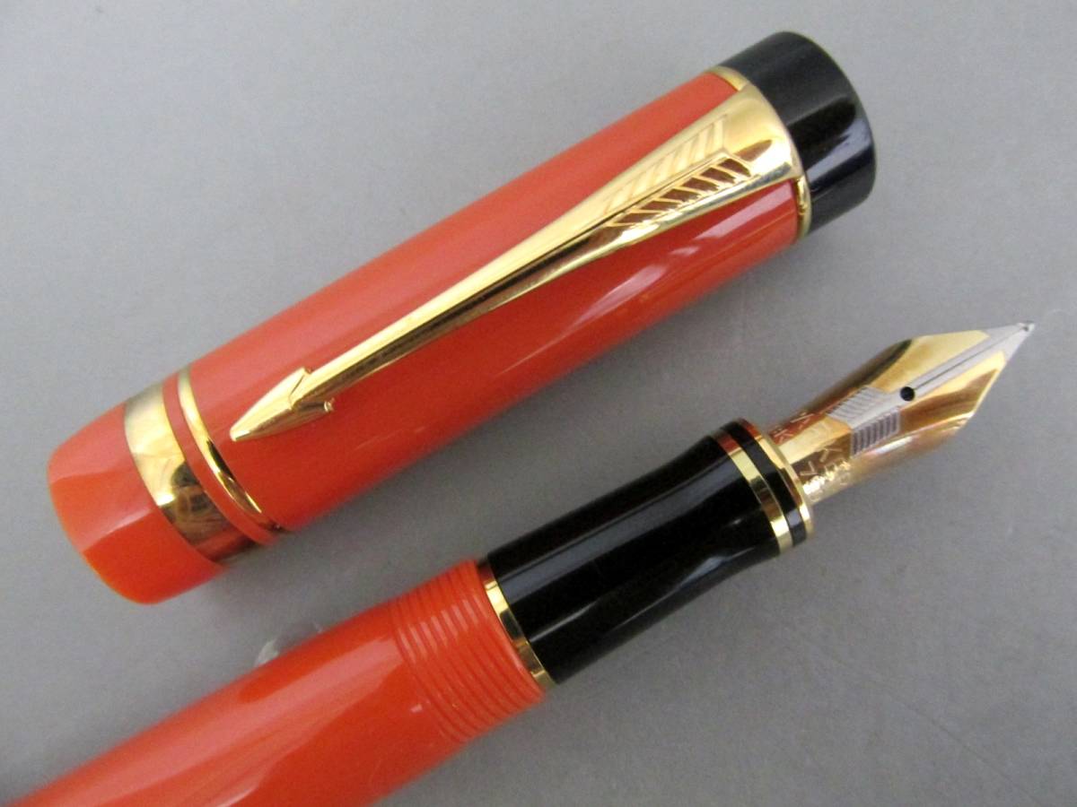 PARKER パーカー デュオフォールドインターナショナル 万年筆オレンジ18k
