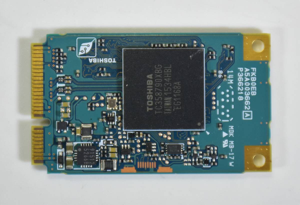 TOSHIBA mSATA SSD 256GB /累積使用11386時間/健康状態正常/SATA 600
