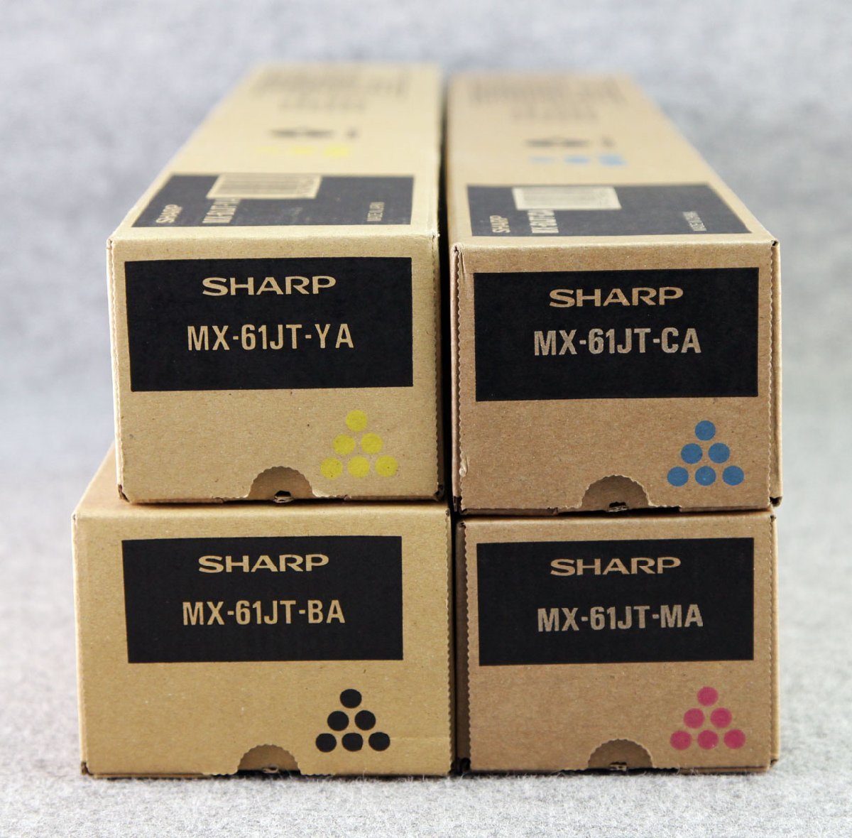 SHARP新品純正トナー 4色セットMX-61JT-BA/CA/MA/YA大容量 送料無料】 4色セット SHARP シャープ 純正トナー MX-61JT-BA/CA/MA/YA MX-