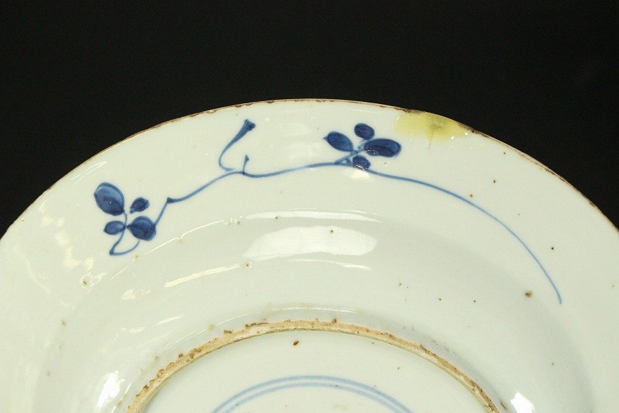 夢工房】帝室技芸員 初代 伊東 陶山 造 水紋様 煎茶 菓子鉢 幅18.5