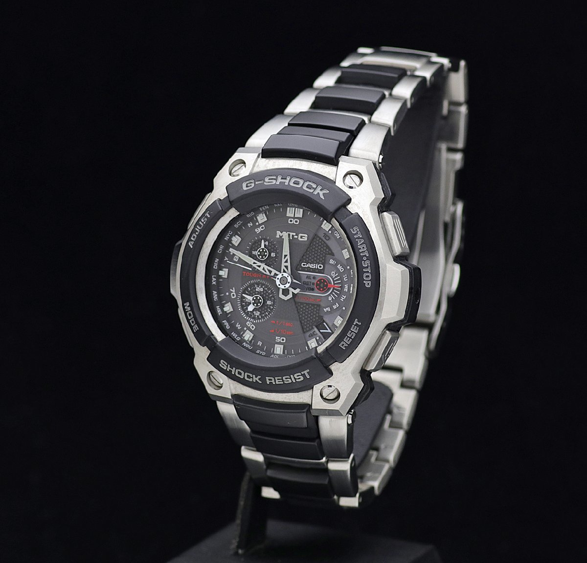 1円～ 超美品 CASIO カシオ G-SHOCK MT-G MTG-1100-1AJF SS・樹脂 