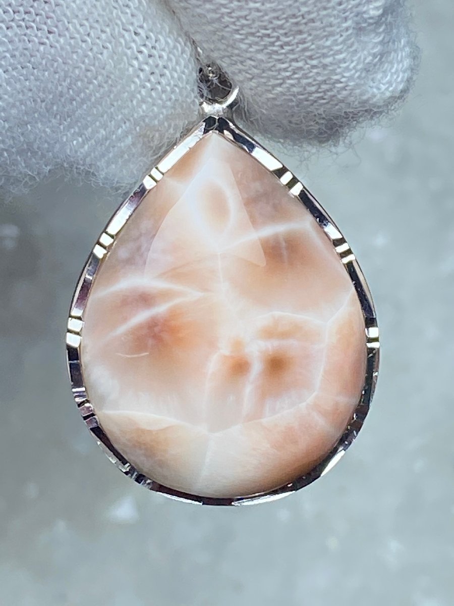 0805m407 天然石★【120Aトムソナイト】★&925銀 ペンダント 21.5x16.5mm（新品）