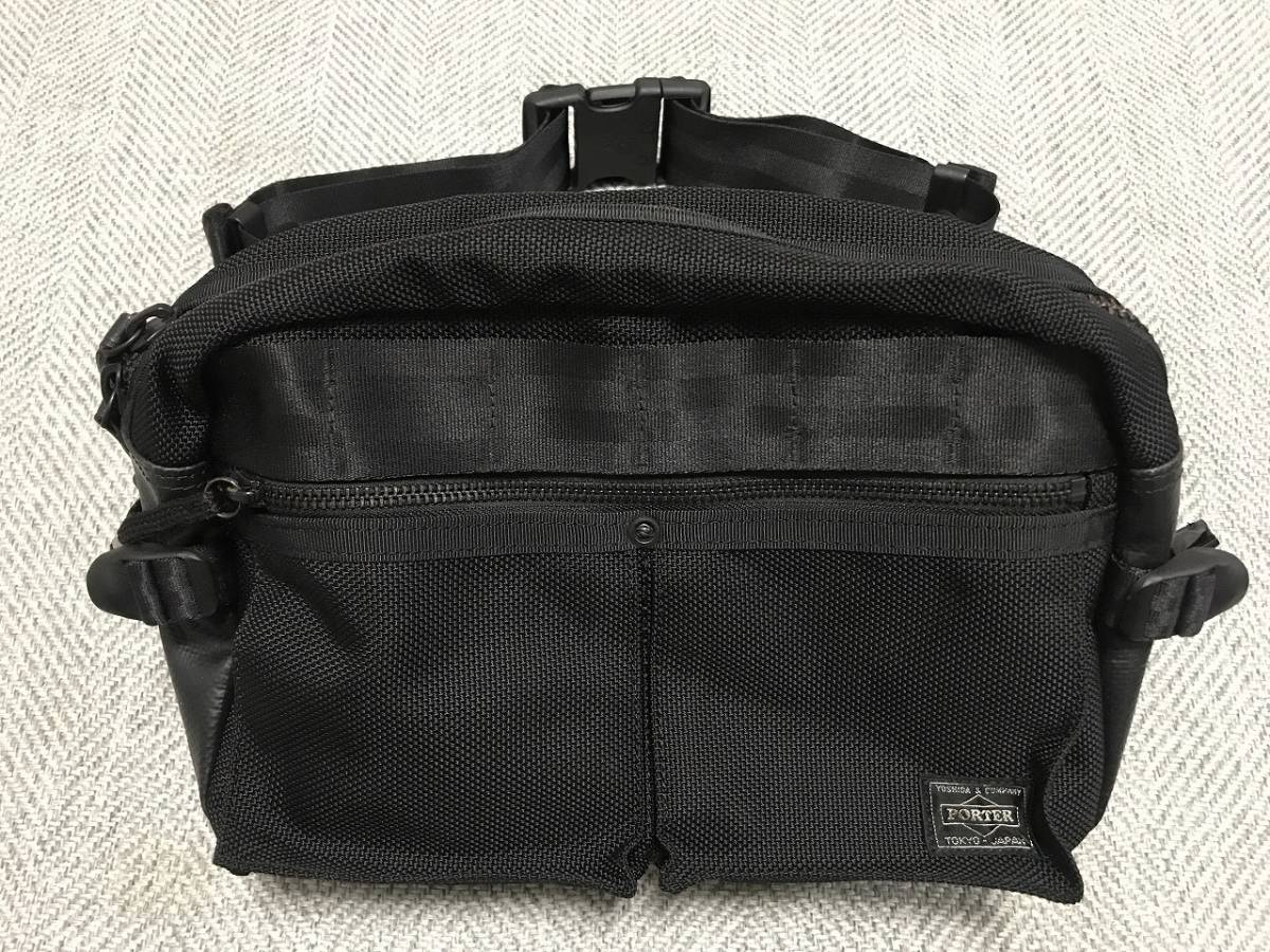 PORTER ポーター HEAT ウエストバッグ ヒート 黒 ブラック WAIST BAG