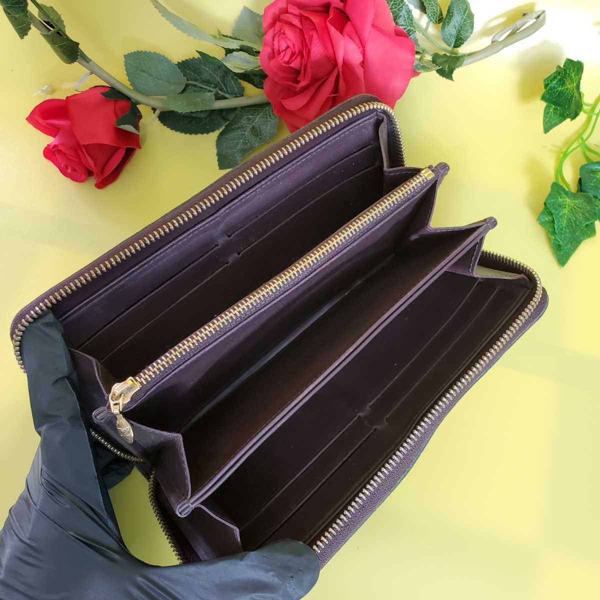 LOUIS VUITTON モノグラム ヴェルニ 長財布 ブラック ☆5☆LOUIS VUITTON ルイヴィトン☆ラウンドファスナー 長財布