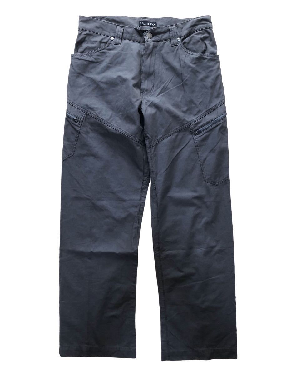 品質保証，得価 ARC'TERYX アークテリクス ロゴ刺繍 コットン ポリエステル パンツ 30 グレー(Mサイズ)｜売買されたオークション情報、yahooの商品情報をアーカイブ公開 - オークファン 男性用