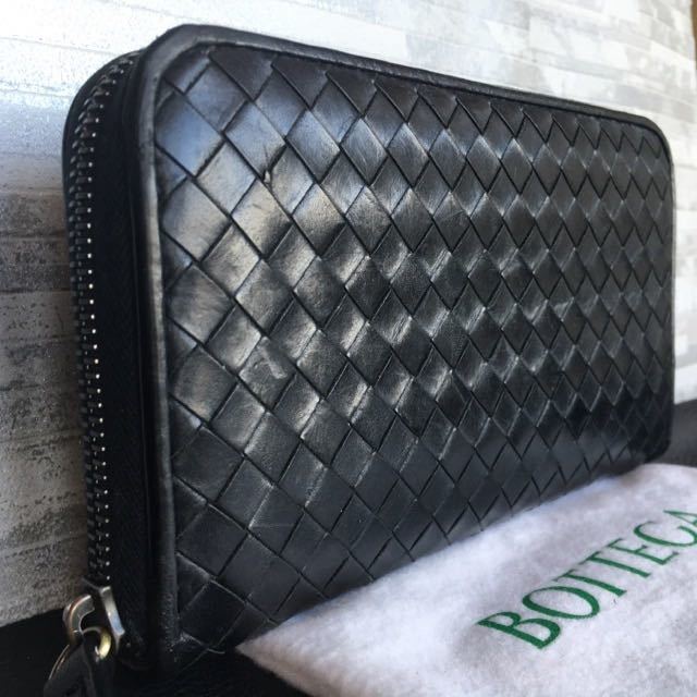 □美品□ Bottega Veneta ボッテガヴェネタ 154 長財布 ラウンド 