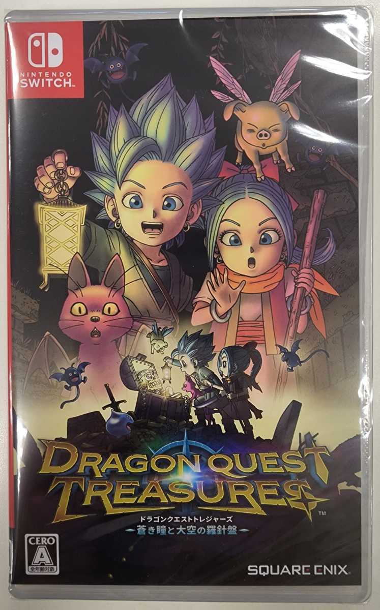 【即決価格/】新品 Nintendo Switch ドラゴンクエスト　トレジャーズ　蒼き瞳と大空の羅針盤　パッケージ版