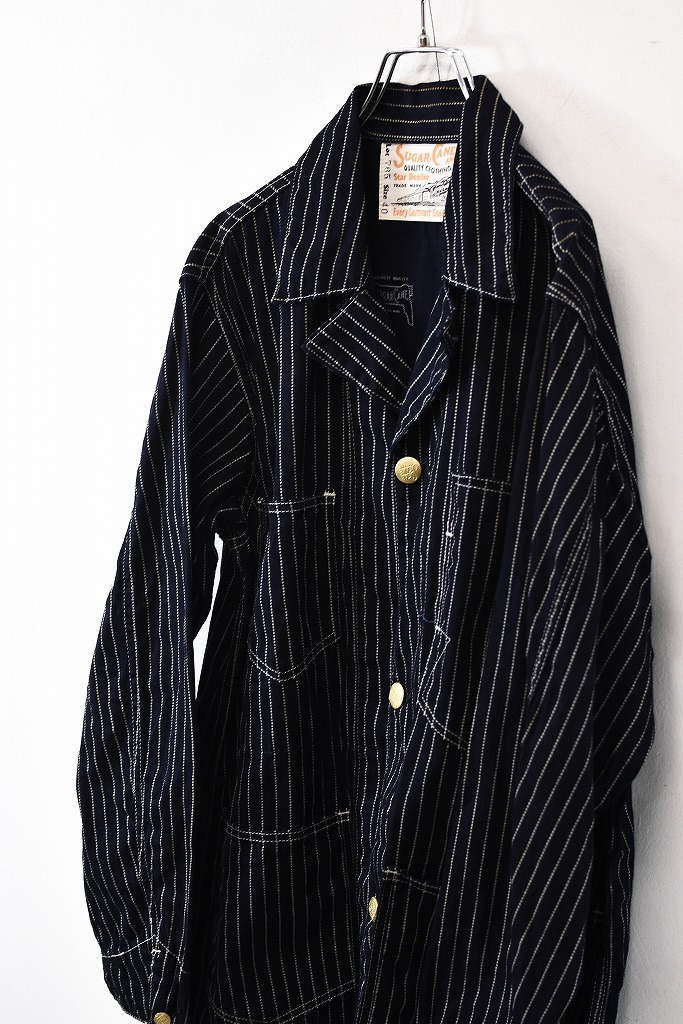 SUGAR CANE 11oz. シュガーケーン BLUE DENIM ワークコート | - CANESC14371 WORK シュガーケーンSUGAR 11oz ブルーデニム COAT MODEL」13oz.