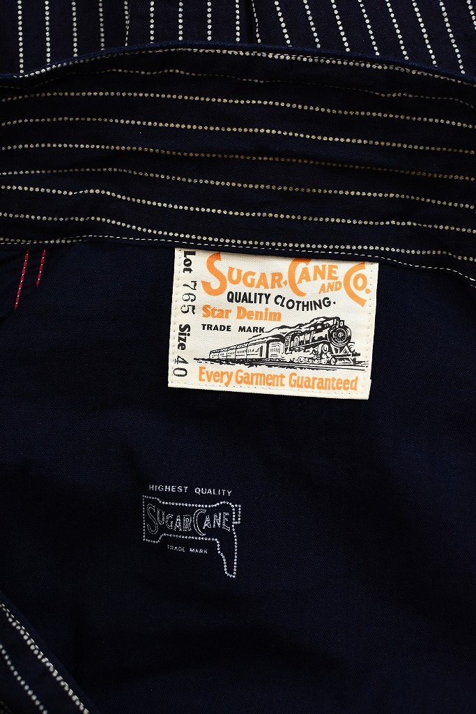 SUGAR CANE 11oz. シュガーケーン BLUE DENIM ワークコート | - CANESC14371 WORK シュガーケーンSUGAR 11oz ブルーデニム COAT MODEL」13oz.