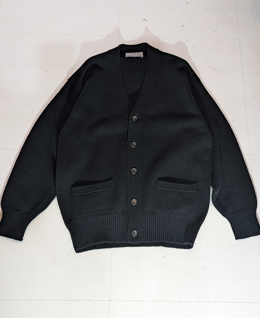 COMME des GARCONS コムデギャルソンオム　黒　ニットカーディガン
