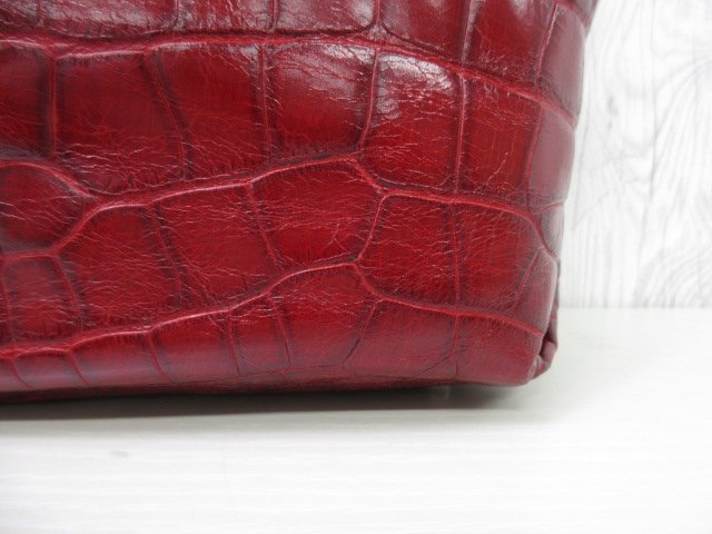 極美品 FURLA フルラ トートバッグ ハンドバッグ バッグ クロコダイル