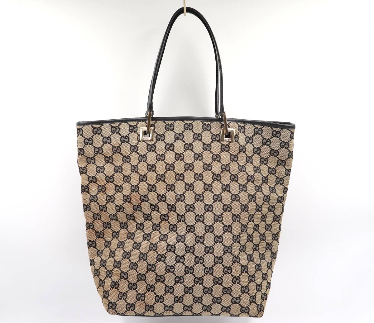 ☆GUCCI グッチ 002 1098 3444 GGキャンバス×レザー トートバッグ 