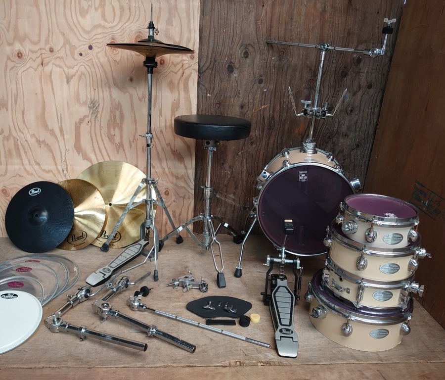 【驚きの破格値，2026】 200 Pearl ミニドラムセット 色々セット Rethem Traveler リズムトラベラー 消音 ドラム セット CX200 シンバル(セット)｜売買されたオークション情報、yahooの商品情報をアーカイブ公開 - オークファ セット