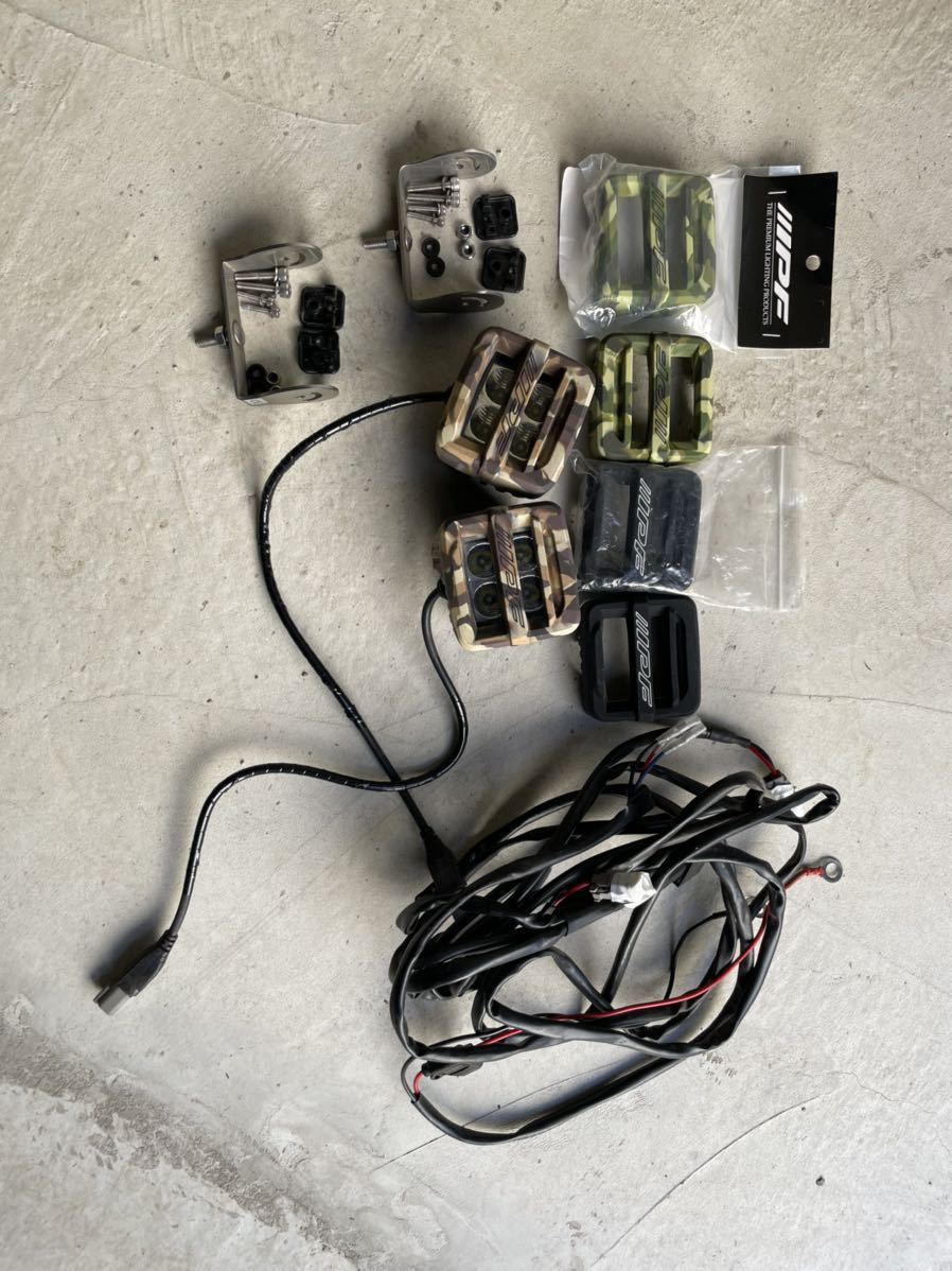 IPF 2インチLEDライト 2個セット マウントブラケット付き 車