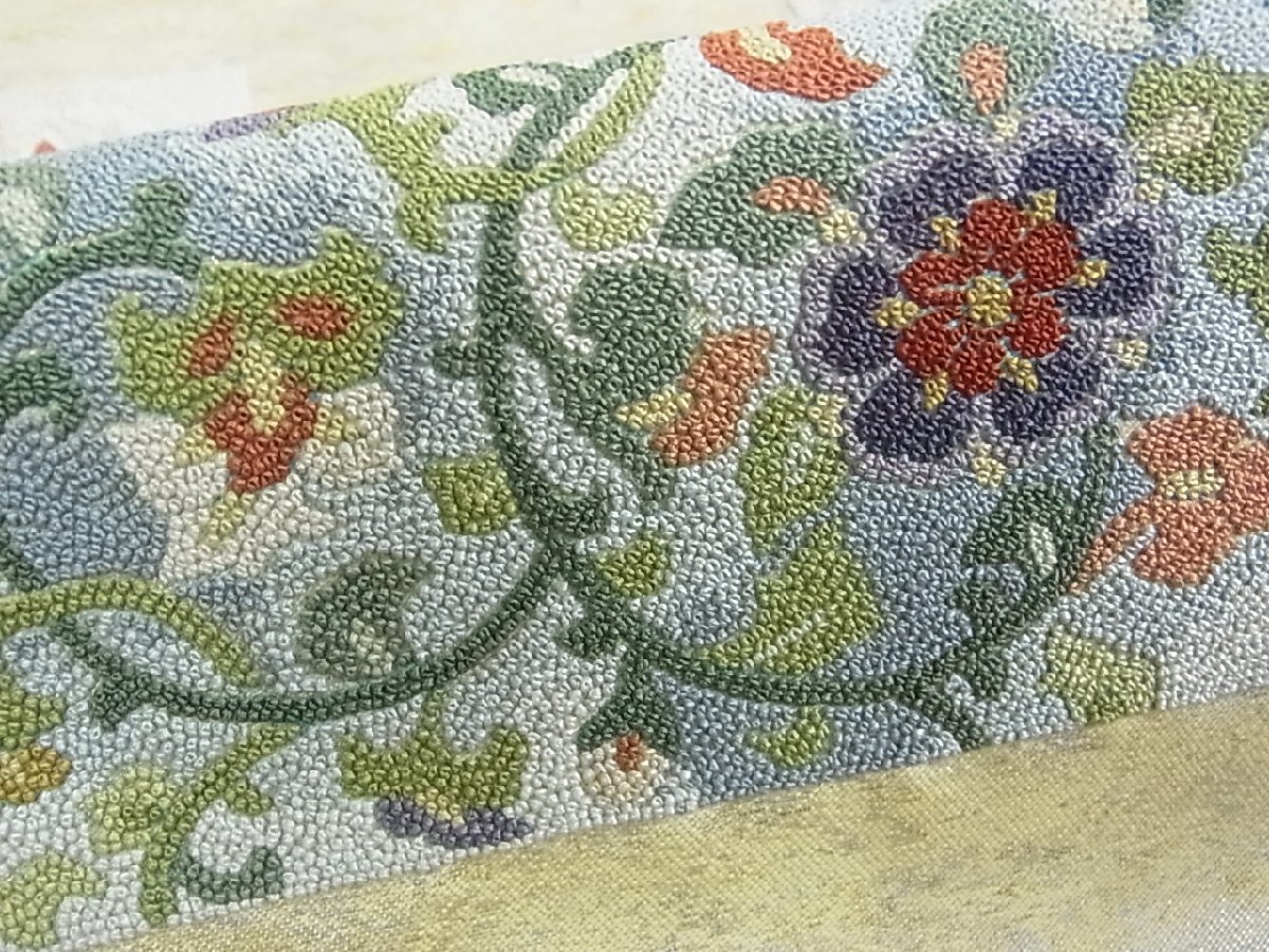 花美人着物■中国三大刺繍　総相良刺繍　総刺繍　六通太鼓柄袋帯　色紙重ね鳳凰花唐草文　舞蝶文　金銀糸　逸品　wb0041 総刺繍 中国三大刺繍 平和屋着物◎明綴 平和屋着物 ヤフオク！ベストストア受賞 メルカリ