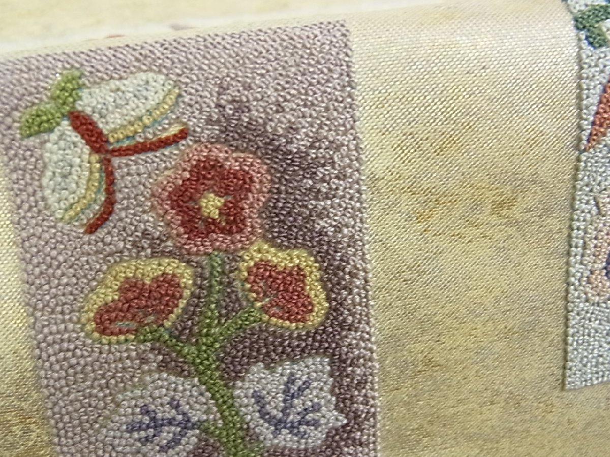 花美人着物■中国三大刺繍　総相良刺繍　総刺繍　六通太鼓柄袋帯　色紙重ね鳳凰花唐草文　舞蝶文　金銀糸　逸品　wb0041 総刺繍 中国三大刺繍 平和屋着物◎明綴 平和屋着物 ヤフオク！ベストストア受賞 メルカリ