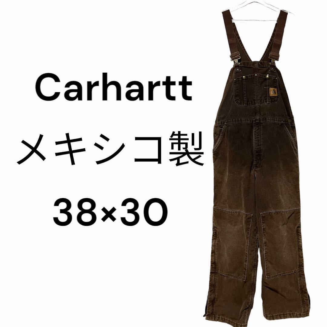 カーハート　Carhartt オーバーオール　38×30 メキシコ製　雰囲気○