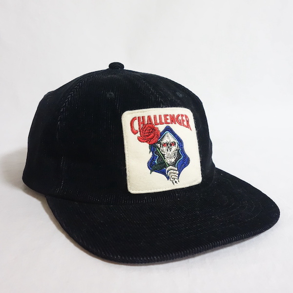 【20SS CHALLENGER チャレンジャー SPADE SKULL CORDUROY CAP コーデュロイ キャップ】BLACK 黒 スペードスカル スナップバック