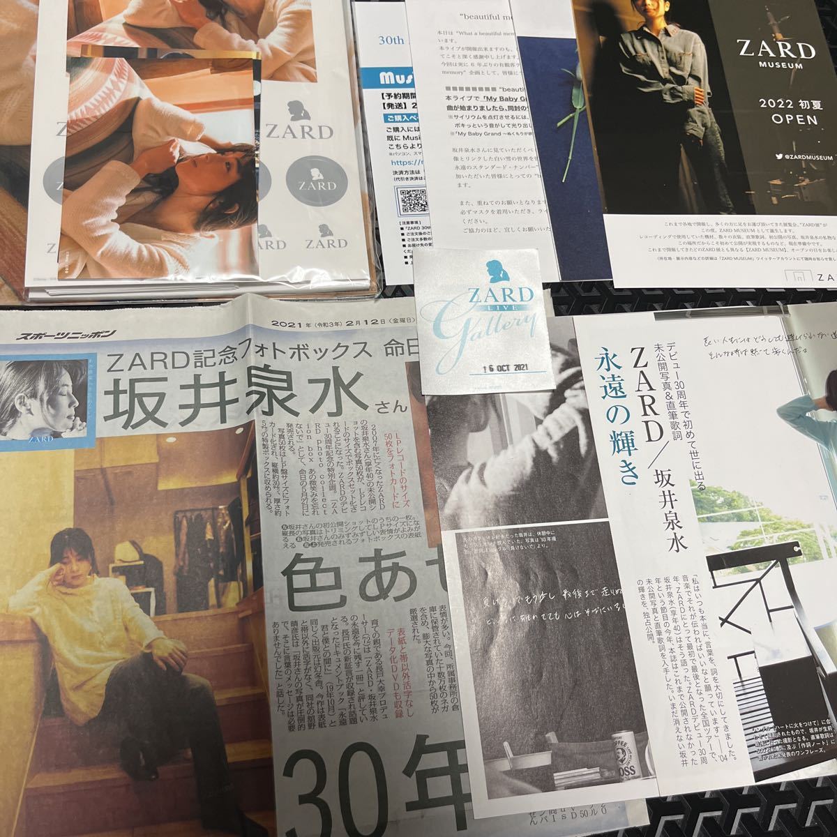 ZARD 坂井泉水 グッズ 大量 セット CD DVD パンフレット 冊子 シングル