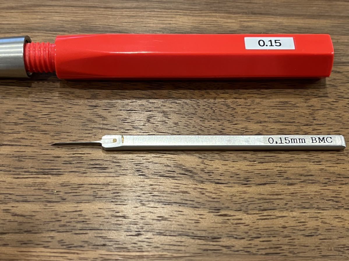 スジボリ堂 BMCタガネ 0.15mm 専用ホルダーあり 【公式通販】