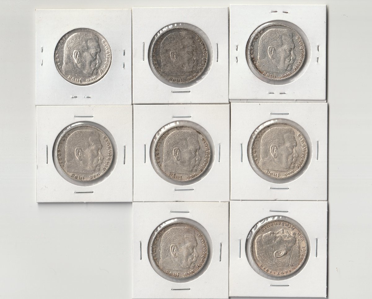 ☆再入荷☆本物☆ナチスドイツ銀貨reichsmark2ライヒスマルクコイン ☆未開封