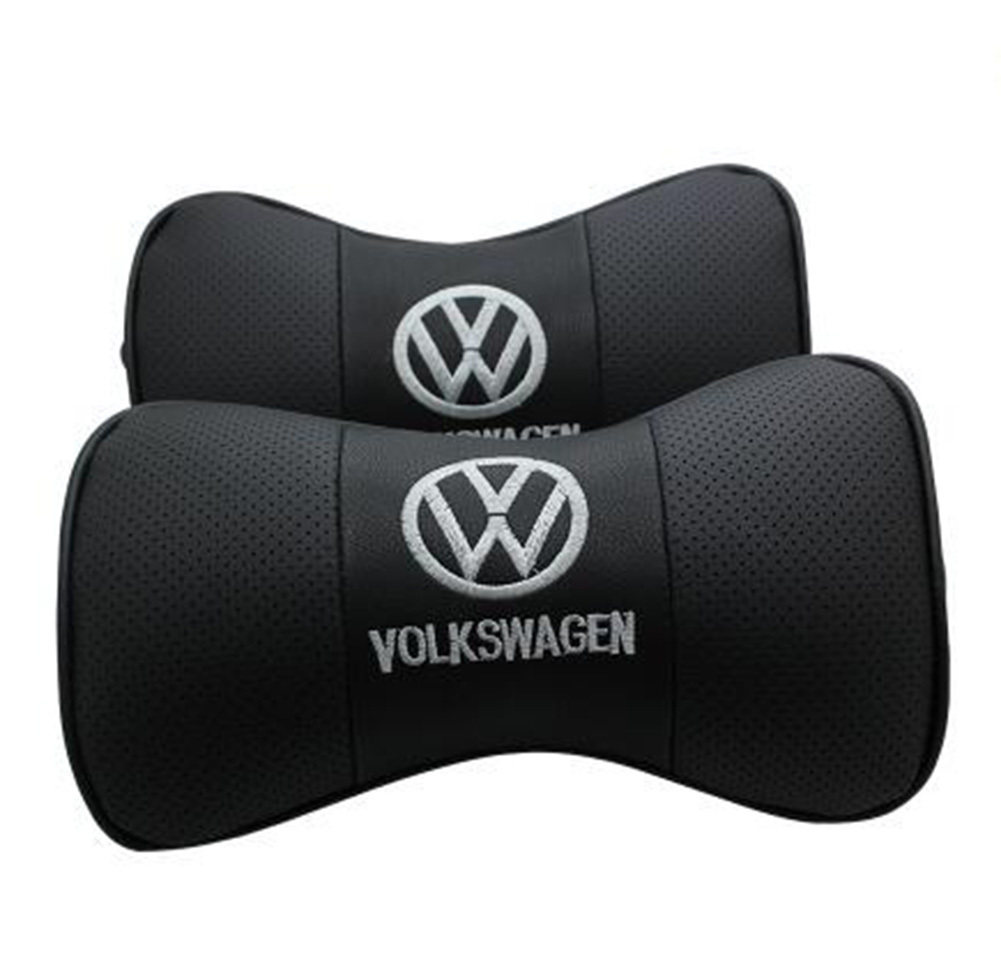 送料無料　新品　フォルクスワーゲン風　VWロゴ同様　ネックパッド　お得なセット 車内装　カーアクセサリ