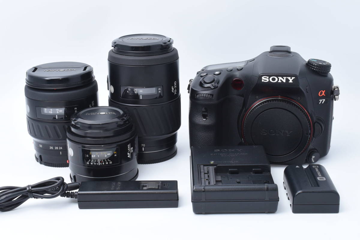 ソニー α77 2430万画素 SLT-A77V ジャンク 即決