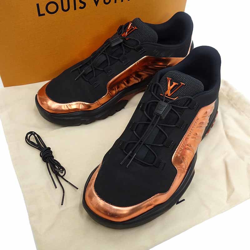 【期間限定】LOUIS VUITTON 21AW ミレニアム ライン ブロンズ ローカットスニーカー