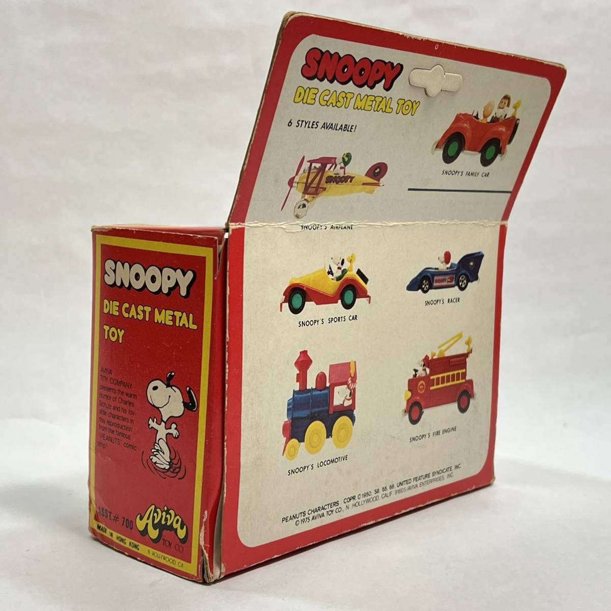 長期保管品 AVIVA 香港製 スヌーピー DIE CAST METAL TOY SNOOPY IN