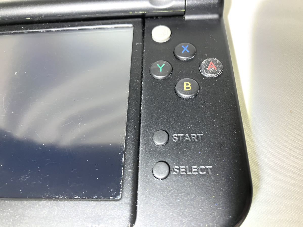 1円〜 Newニンテンドー3DS LL ライム × ブラック 充電器付き / New 