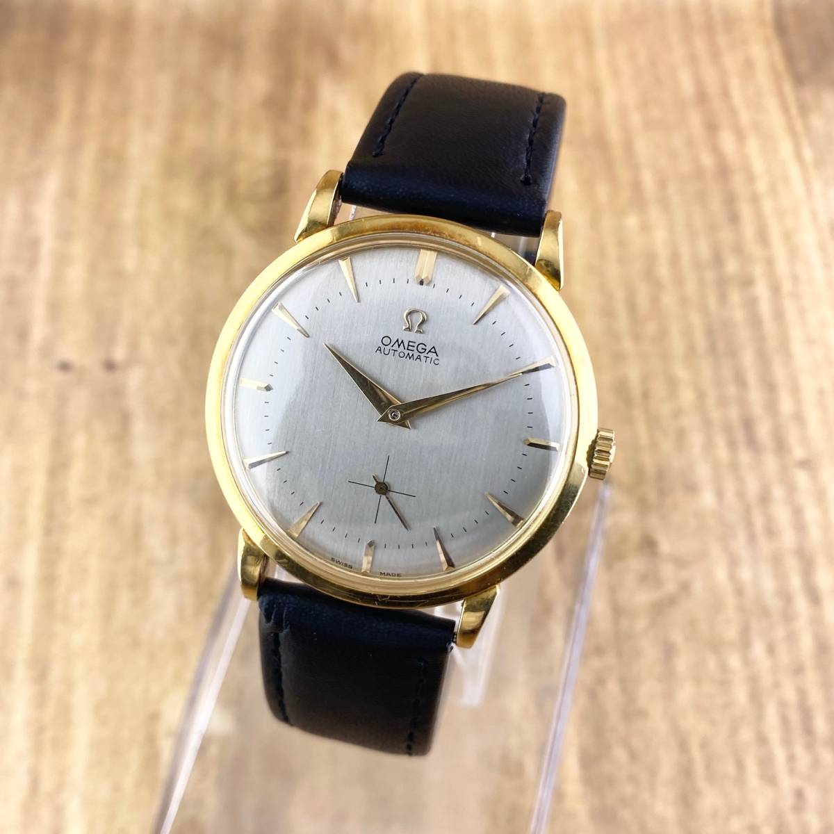 1円〜】OMEGA オメガ 腕時計 メンズ AT 自動巻 K18/750 金無垢 総36g 