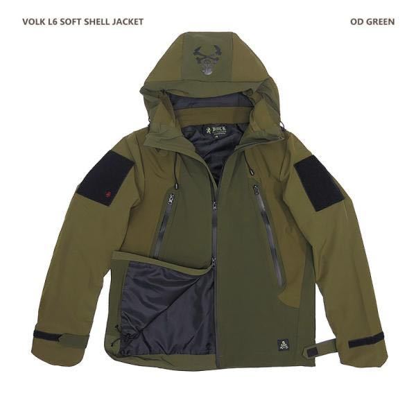 volk tactical gear L6 SOFT SHELL JACKET Size:M ソフトシェル