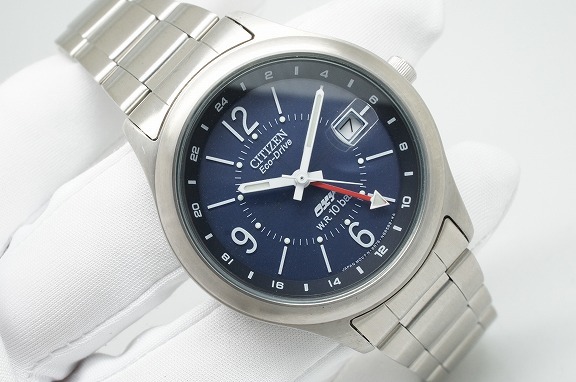 L108●作動良好 美品 CITIZEN シチズン OXY オキシー ECO-DRIVE ソーラー G431-T016774 デイト メンズ腕時計 シルバー お洒落 クォーツ