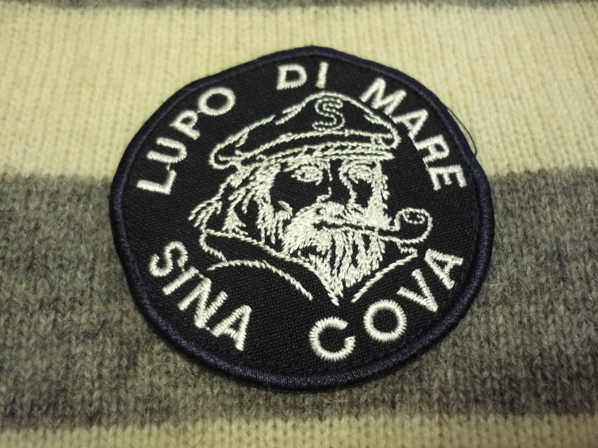 SINA COVA シナコバ 裏に花柄◇LUPO 美品 船長エンブレム LUPO DI MARE SINA COVA/シナコバ/ロゴ/ジップアップスウェット4L(ジャケットブルゾン