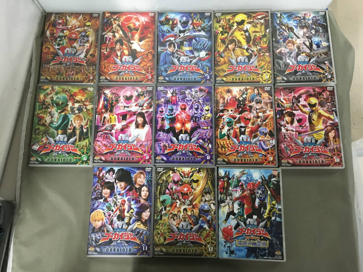 □DVD 海賊戦隊ゴーカイジャー 全12巻+THE MOVIE 空飛ぶ幽霊船 計13巻 