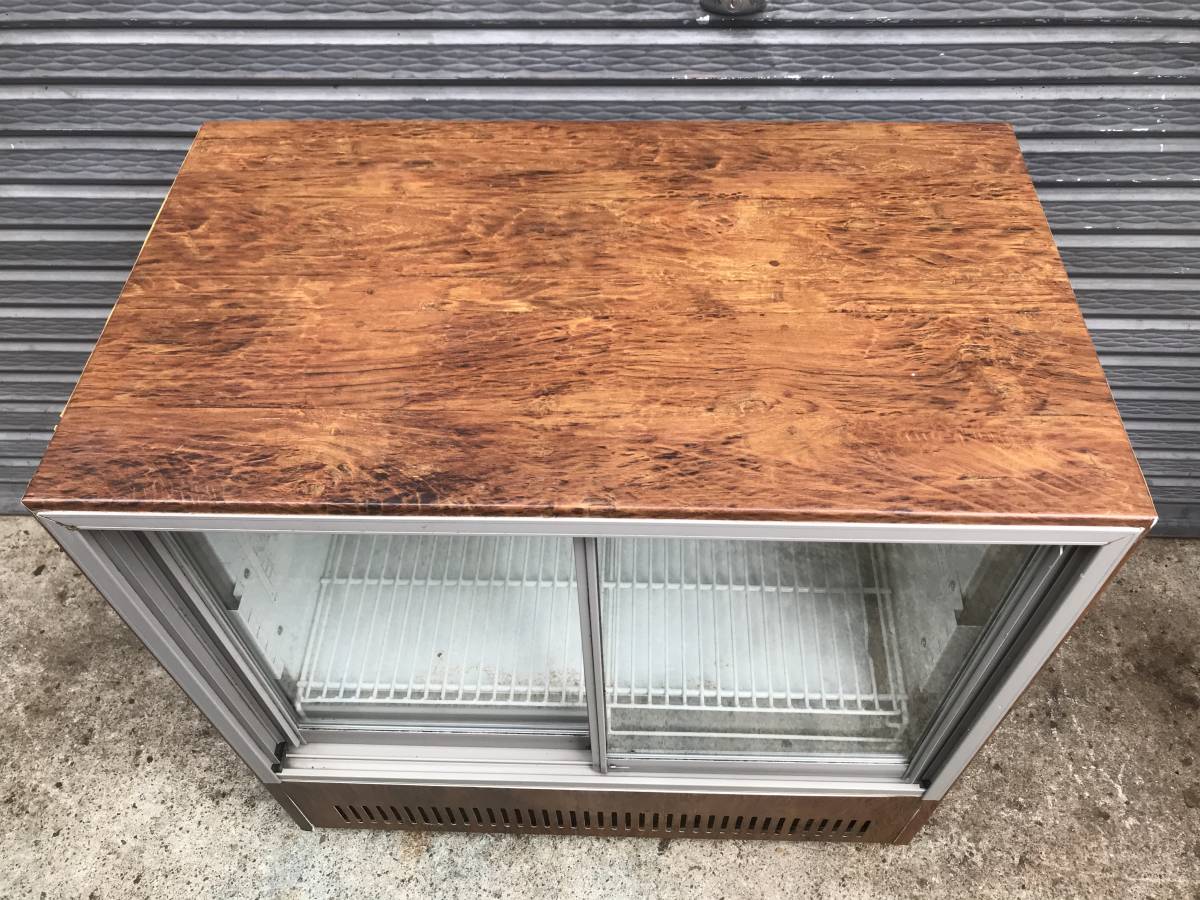 KIRIN SANYO SMR-U44 冷蔵庫レトロ 冷蔵ショーケース 中古 スライド扉